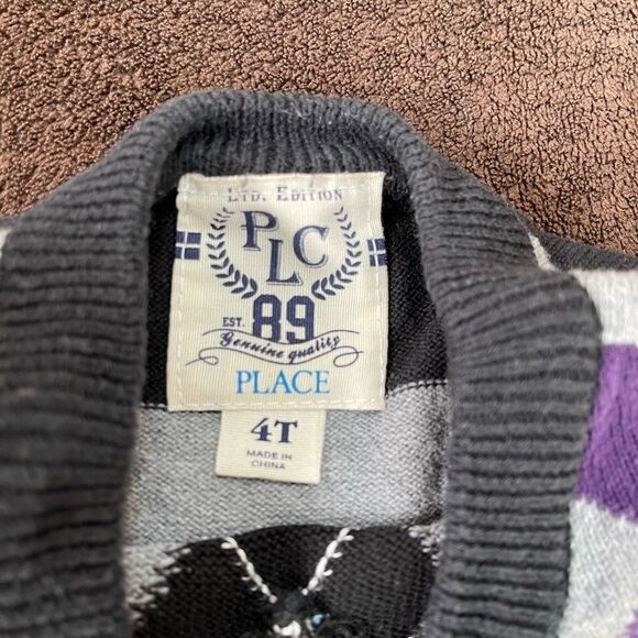 Children's PLACE Like New 100% Cotton Toddler Boy Sweater 4T - Picture 3 of 7